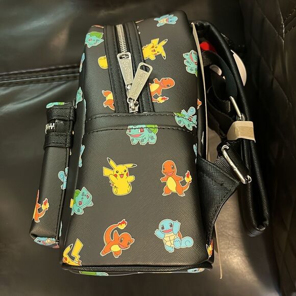 NWT LOUNGEFLY COLLECTION LOUNGE EXCLUSIVE LF POKEMON STARTERS MINI BACKPACK - Picture 3 of 5